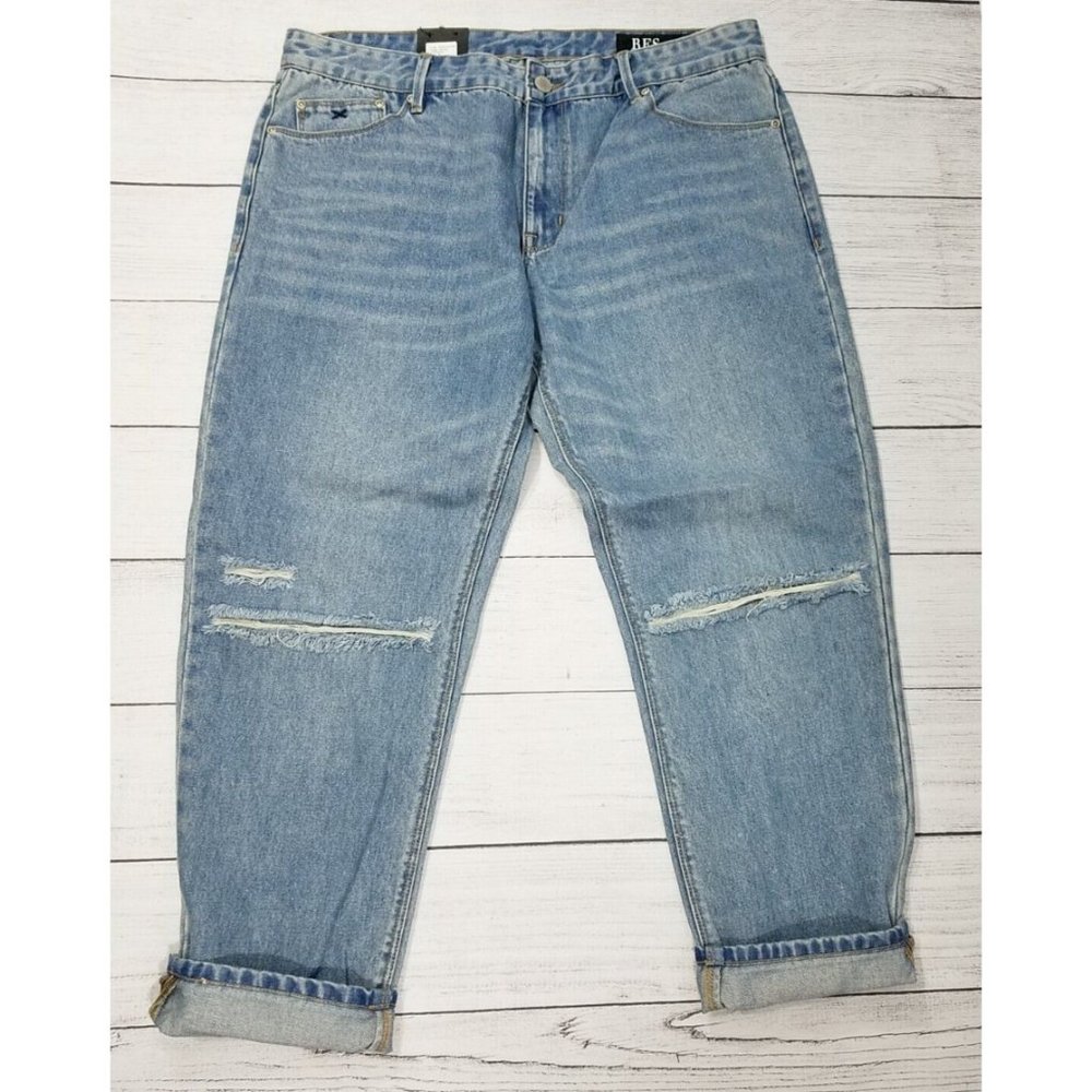 RES Denim Romeo Distressed Boyfriend Jeans Size 32